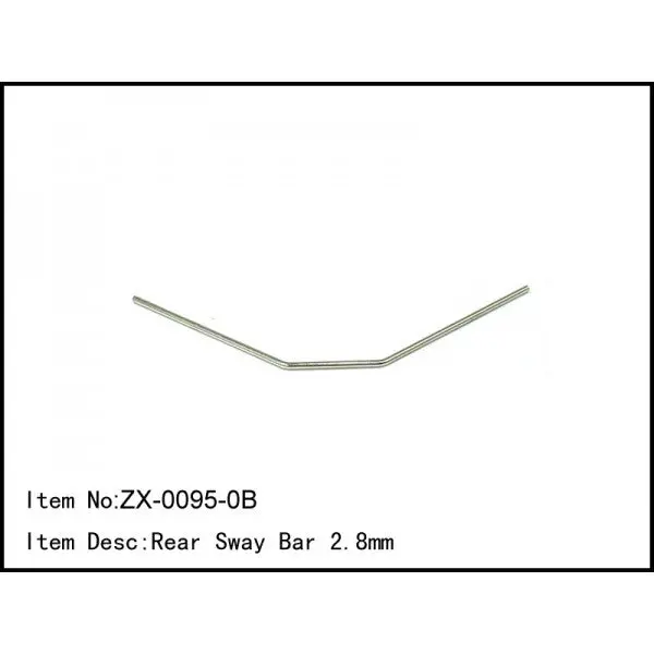 Caster Rear Sway Bar 2.8Mm - Cazx-0095-0B 1