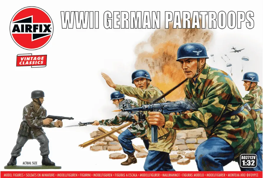 Airfix Wwii German Paratroops 1:32 - A02712v 1