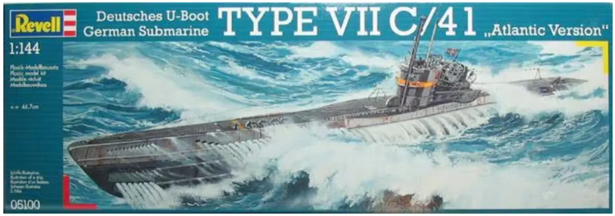 Revell Deutsches U-Boot Type 7 C/41 Submarine 1:144 - 05100 1