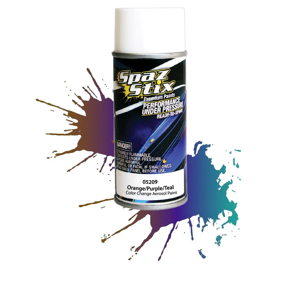 Spaz Stix Orange/ Purple/ Teal Colour Change Spray Paint 3.5Oz - Szx05209 1