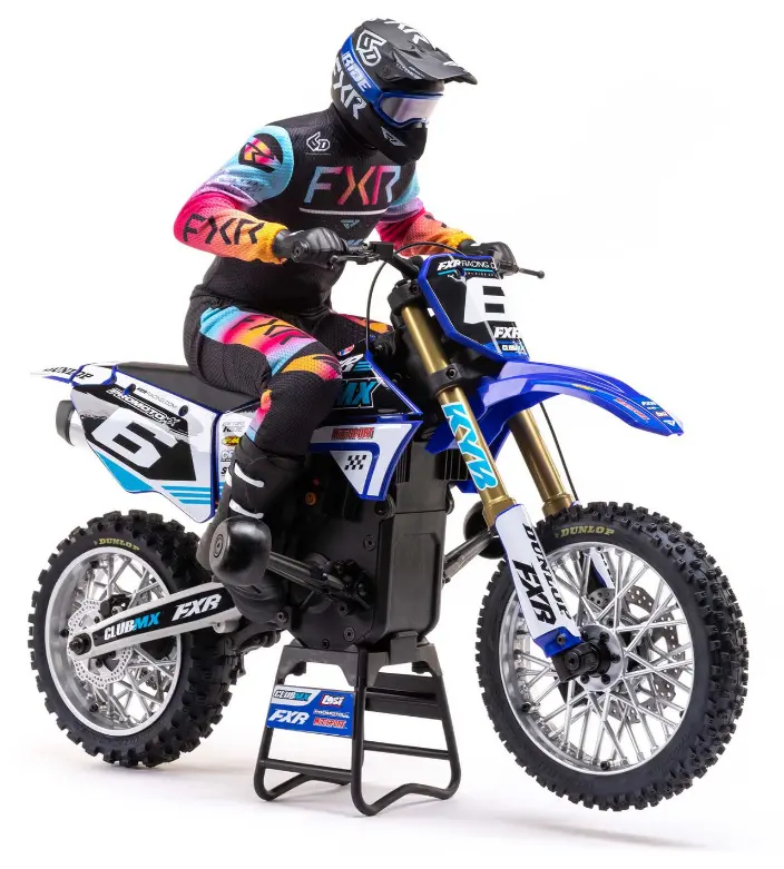 Losi Promoto-Mx Blue Rc Motorcycle Rtr Clubmx Racing Scheme W/ Spektrum Dx3pm Radio System & 3800Kv Brushless Motor 1:4 - Los06000t2 1