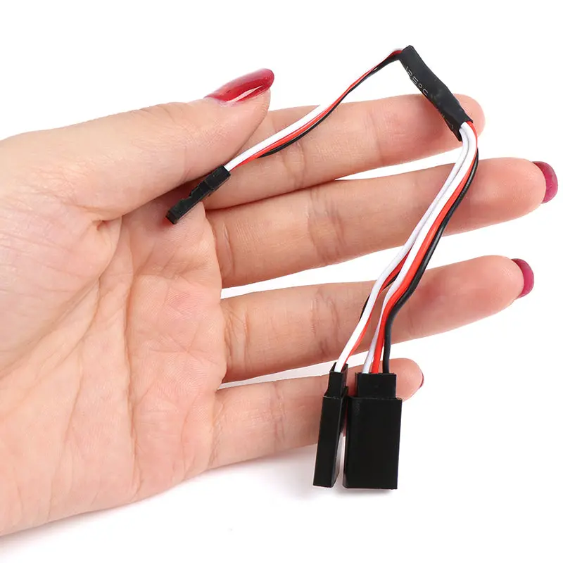 Rct Servo Y Harness 10Cm + 10Cm 22Awg Fits Jr Futaba Hitec - Rctc05003 1
