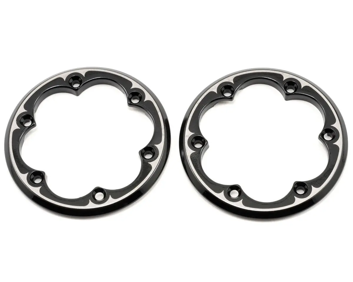 Axial 2.2In Vws Beadlock Ring Black/ Chrome Suit Xr10 2Pcs - Ax08069 1
