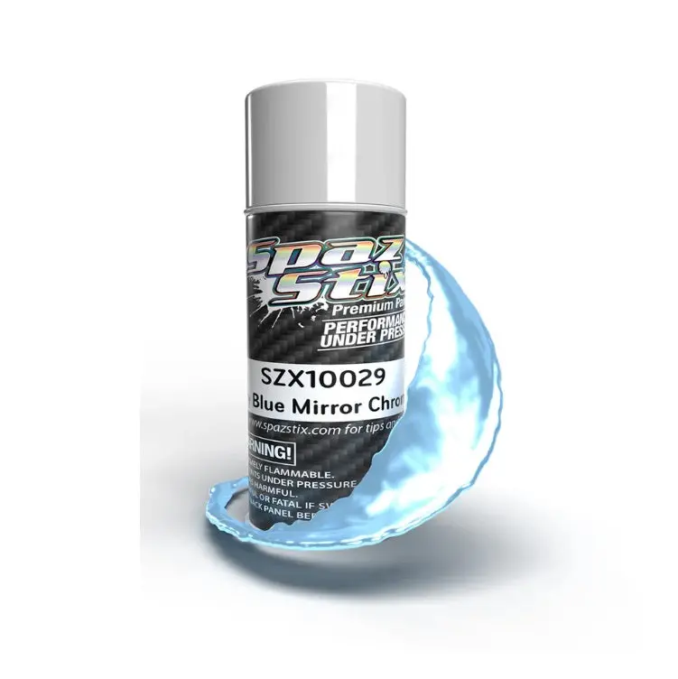 Spaz Stix Sky Blue Mirror Chrome Spray Paint 3.5Oz - Szx10029 1