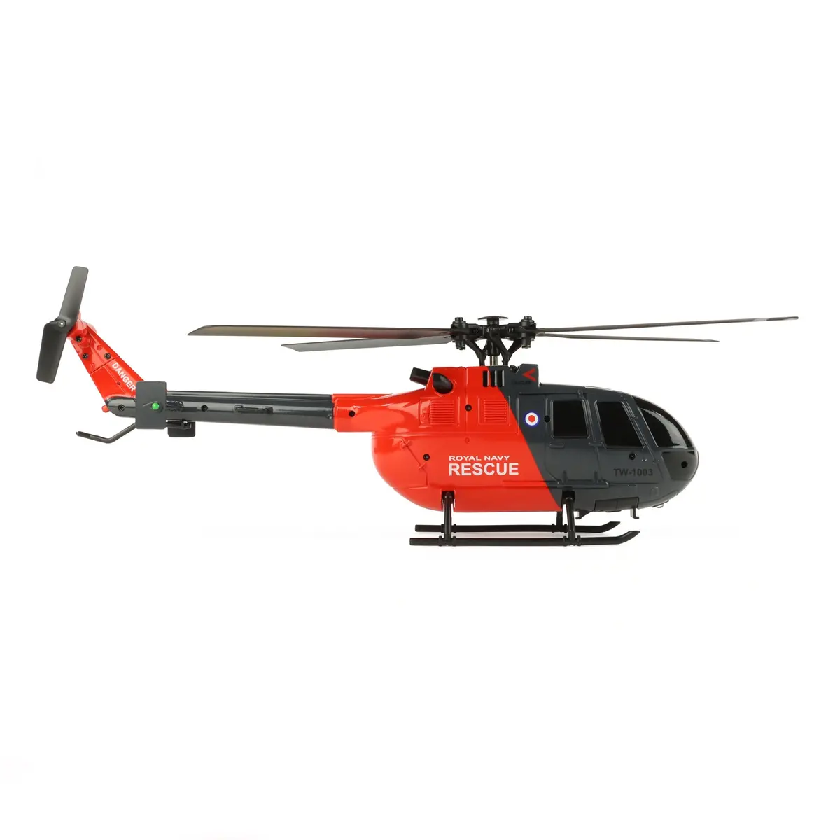 Twister Bo-105 Rescue Helicopter 250 Flybarless Grey/Red Rtf - Twst1002gr 1