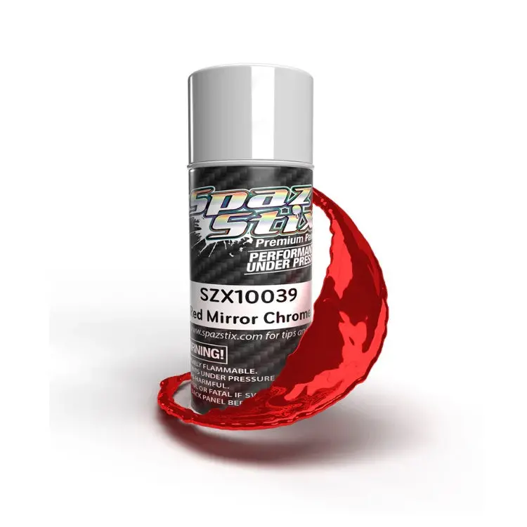 Spaz Stix Red Mirror Chrome Spray Paint 3.5Oz - Szx10039 1