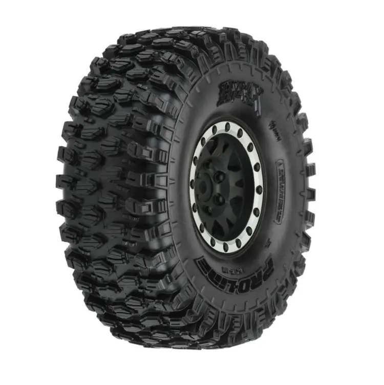 Proline Hyrax 1.9In Fr/Rr G8 Tyres On Impulse Black Wheels W/ Silver Bead Lock 2Pcs - Pro1012813 1