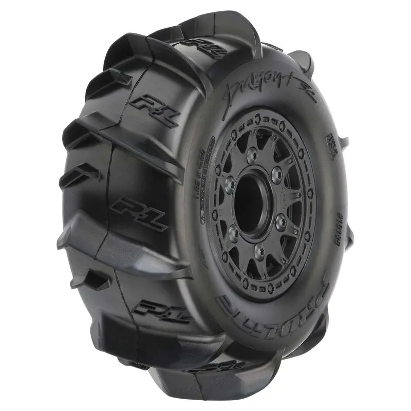 Proline Dumont Fr/Rr Sand/ Snow Paddles On Black 2.2/3.0In Wheels Suit Sct - Pro1018510 1