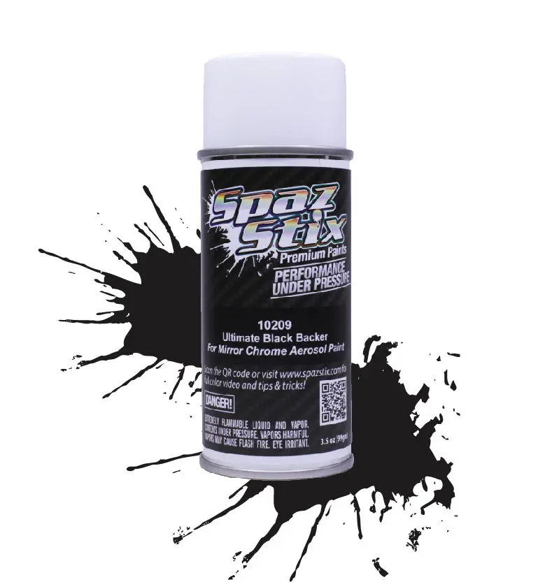 Spaz Stix Ultimate Black Backer Spray Paint 3.5Oz - Szx10209 1