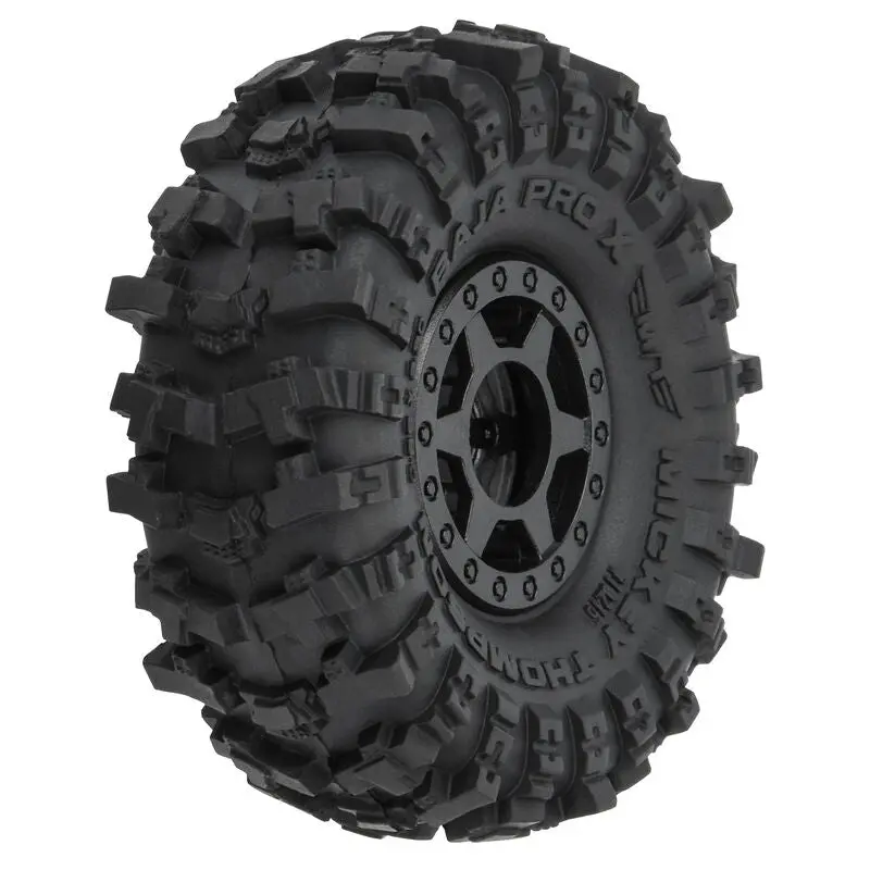 Proline 1:24 Mickey Thompson Mt Baja Pro X Fr/Rr 1.0In Tyres On 7Mm Hex Black Wheels 4Pcs - Pro1021510 1
