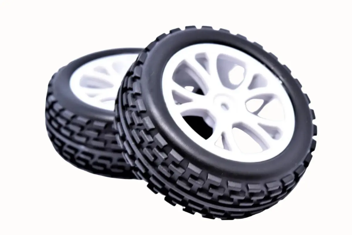 Riverhobby Fr Split Rib Tyre On White Wheel Suit Spirit/ Vantage 2Pcs Ftx-6300W - Rh-10302W 1