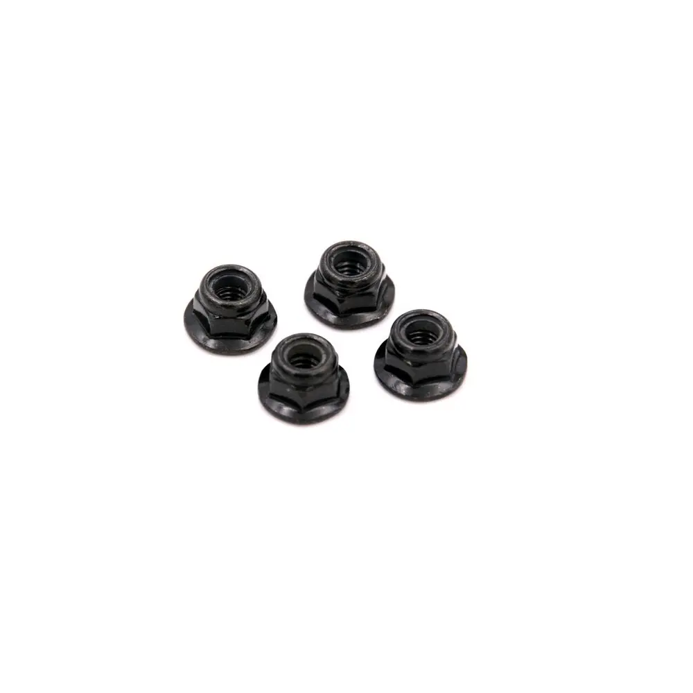 Wl Toys M4 Black Flanged Nyloc Wheel Nut 4Pcs - Wl104001-1910 1