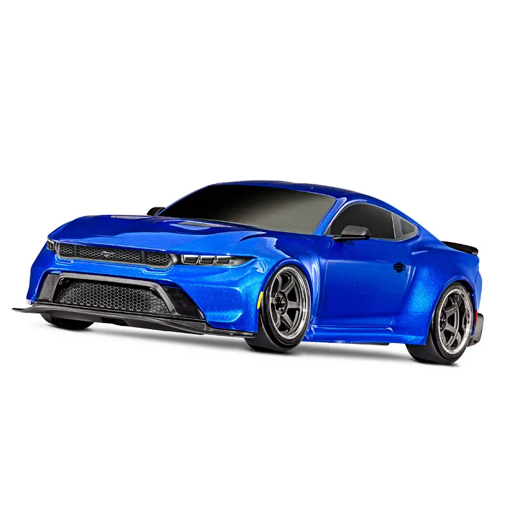 Traxxas 4-Tec Ford Mustang Blue Rwd Drift W/ Tsm 2.4Ghz Tqi Radio & Bluetooth Module - 105237-4Blue 1