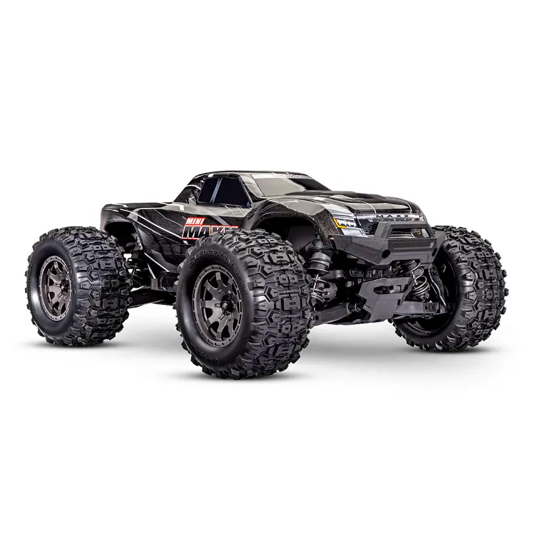 Traxxas Mini Maxx Black Bl-2S W/ 2.4Ghz Radio, Lipo Battery & Charger - 107154-1Blk 1
