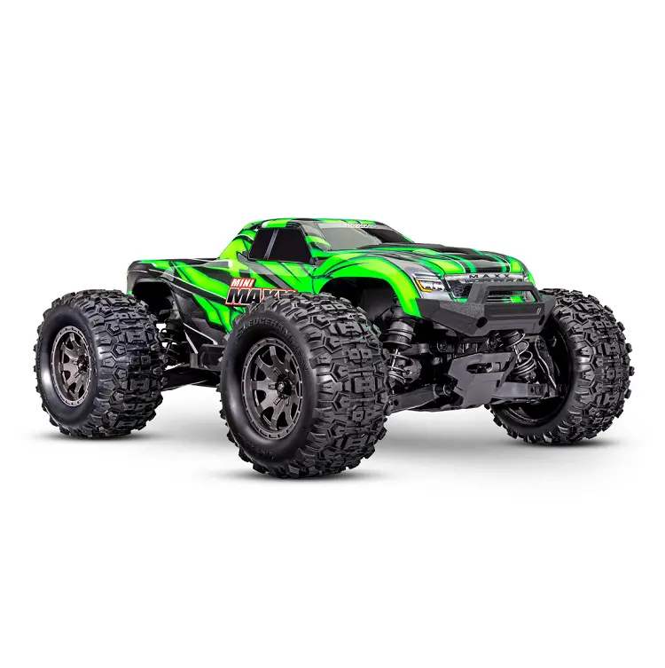Traxxas Mini Maxx Green Bl-2S W/ 2.4Ghz Radio, Lipo Battery & Charger - 107154-1Grn 1