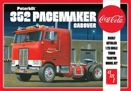Amt Coca-Cola Peterbilt 352 Pacemaker Cabover 1:25 - Amt1090 1