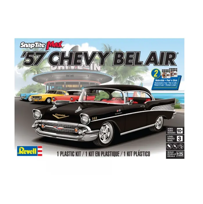 Revell 1957 Chevrolet Bel Air Snap Kit 1:25 - 11529 1