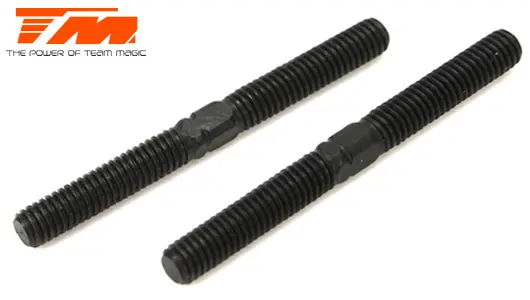 Team Magic 3X30mm Hardened Black Tie Rods 2Pcs - Tm116133c 1
