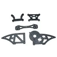 Hbx Chassis Side Plates & Shock Towers Suit Vortex/ Onslaught/ Groundcrusher - Hbx-12006 1