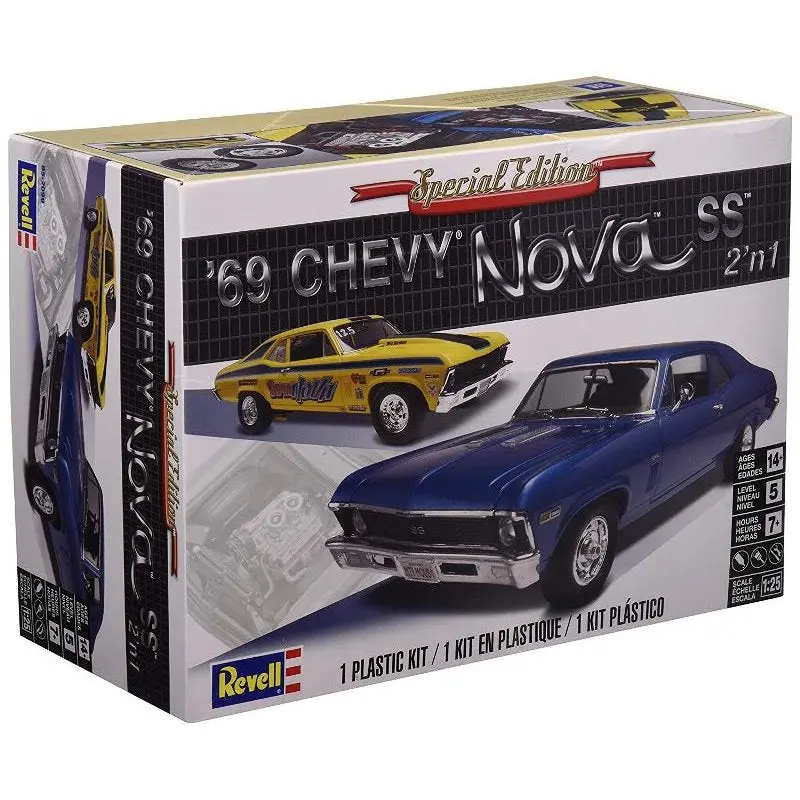 Revell 1969 Chevy Nova Ss 1:25 - 12098 1