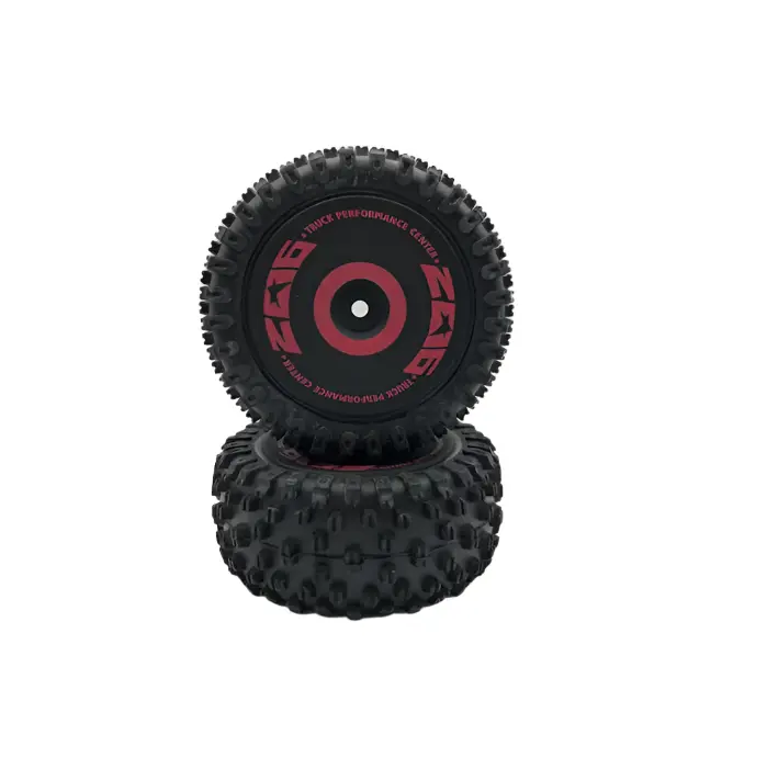 Wltoys Rr Knobbly Wheel And Tyre Set 2Pcs - Wl124016-2014 1