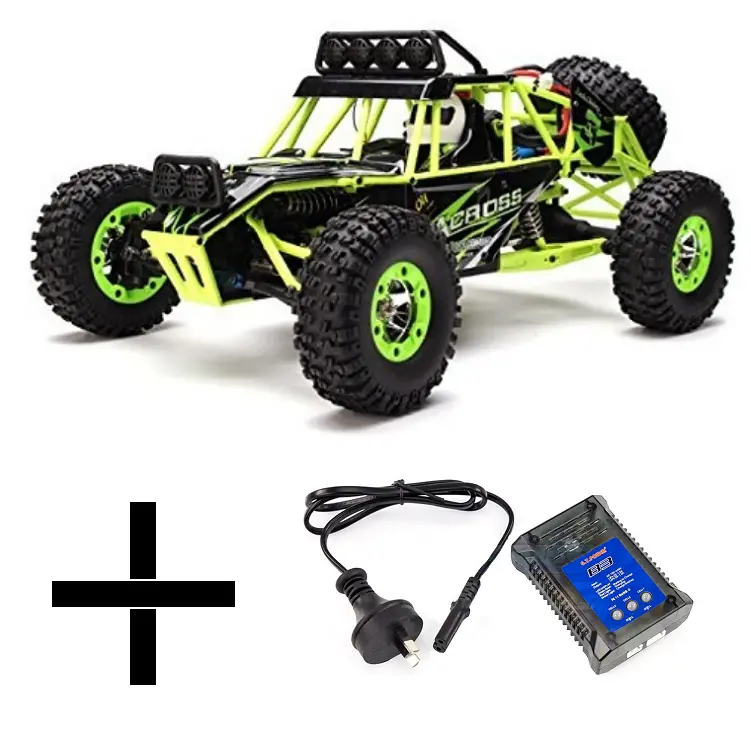 Wltoys 1:12 Across Gen2 4Wd Rockracer + 1 Hour Charger Bundle - Wl12428+Charger 1