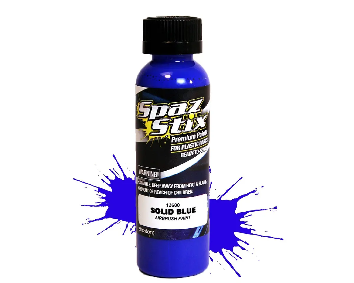 Spaz Stix Solid Blue Airbrush Paint 2Oz - Szx12600 1