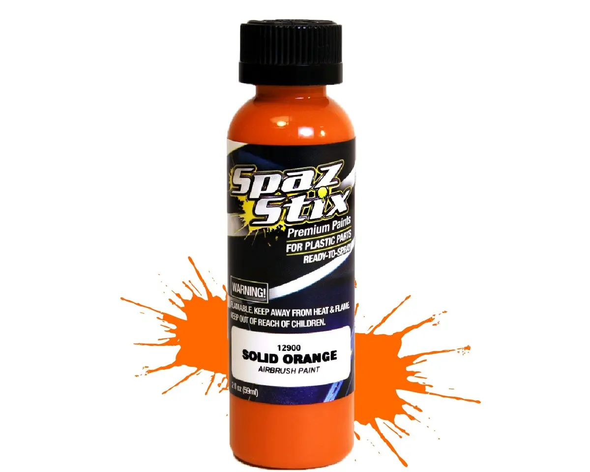 Spaz Stix Solid Orange Airbrush Paint 2Oz - Szx12900 1