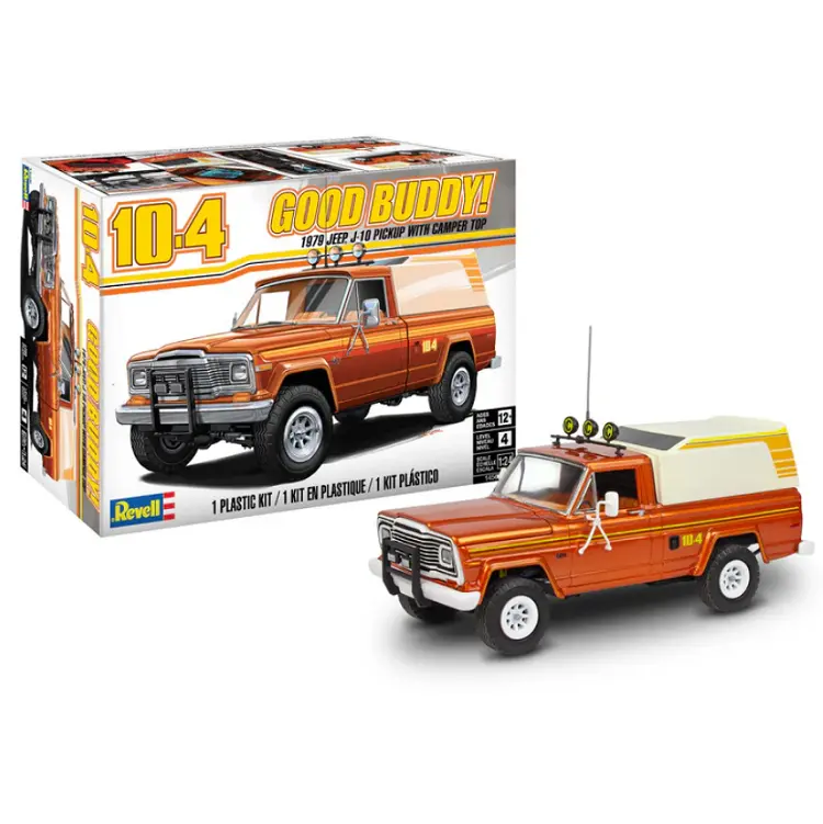 Revell 1979 Jeep J-10 Pickup W/ Camper Top 1:24 - 14568 1