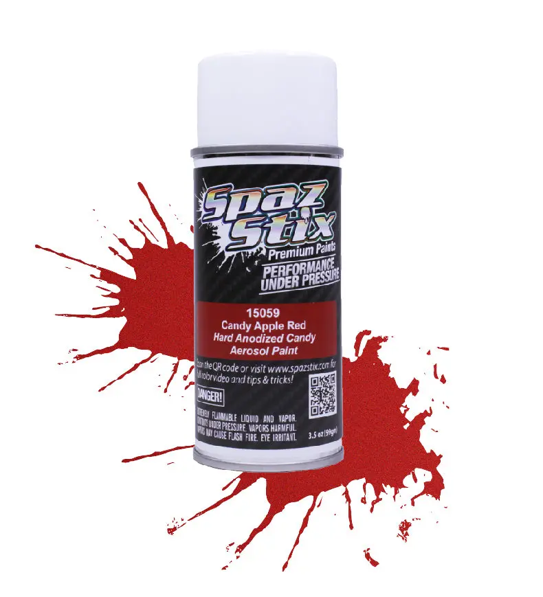 Spaz Stix Candy Apple Red Spray Paint 3.5Oz - Szx15059 1