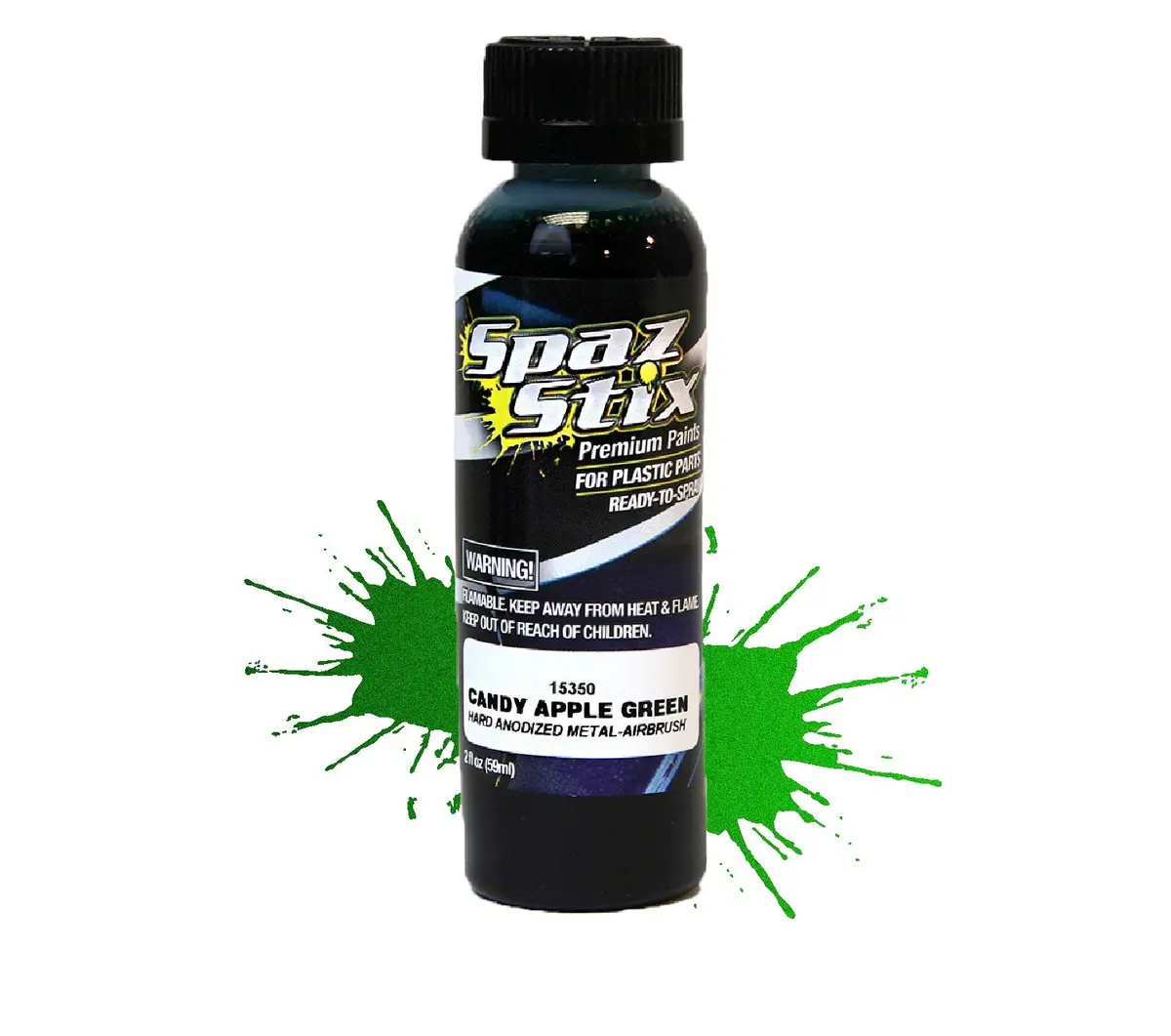 Spaz Stix Candy Apple Green Airbrush Paint 2Oz - Szx15350 1