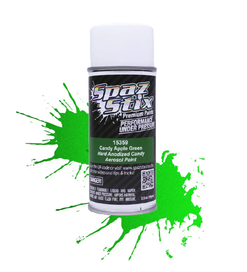 Spaz Stix Candy Apple Green Spray Paint 3.5Oz - Szx15359 1