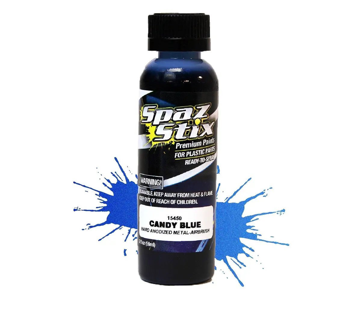 Spaz Stix Candy Blue Airbrush Paint 2Oz - Szx15450 1