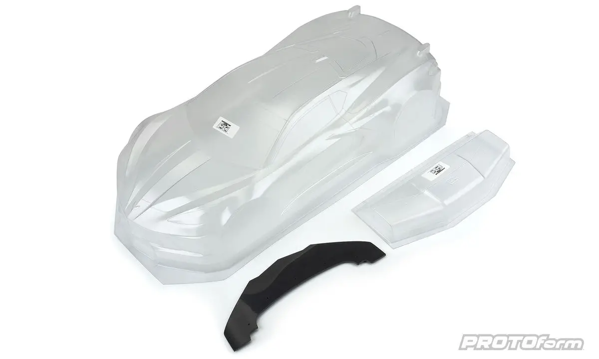 Proline Protoform Chevy Corvette C8 Clear Body Suit Arrma Felony/ Infraction - Prm157700 1