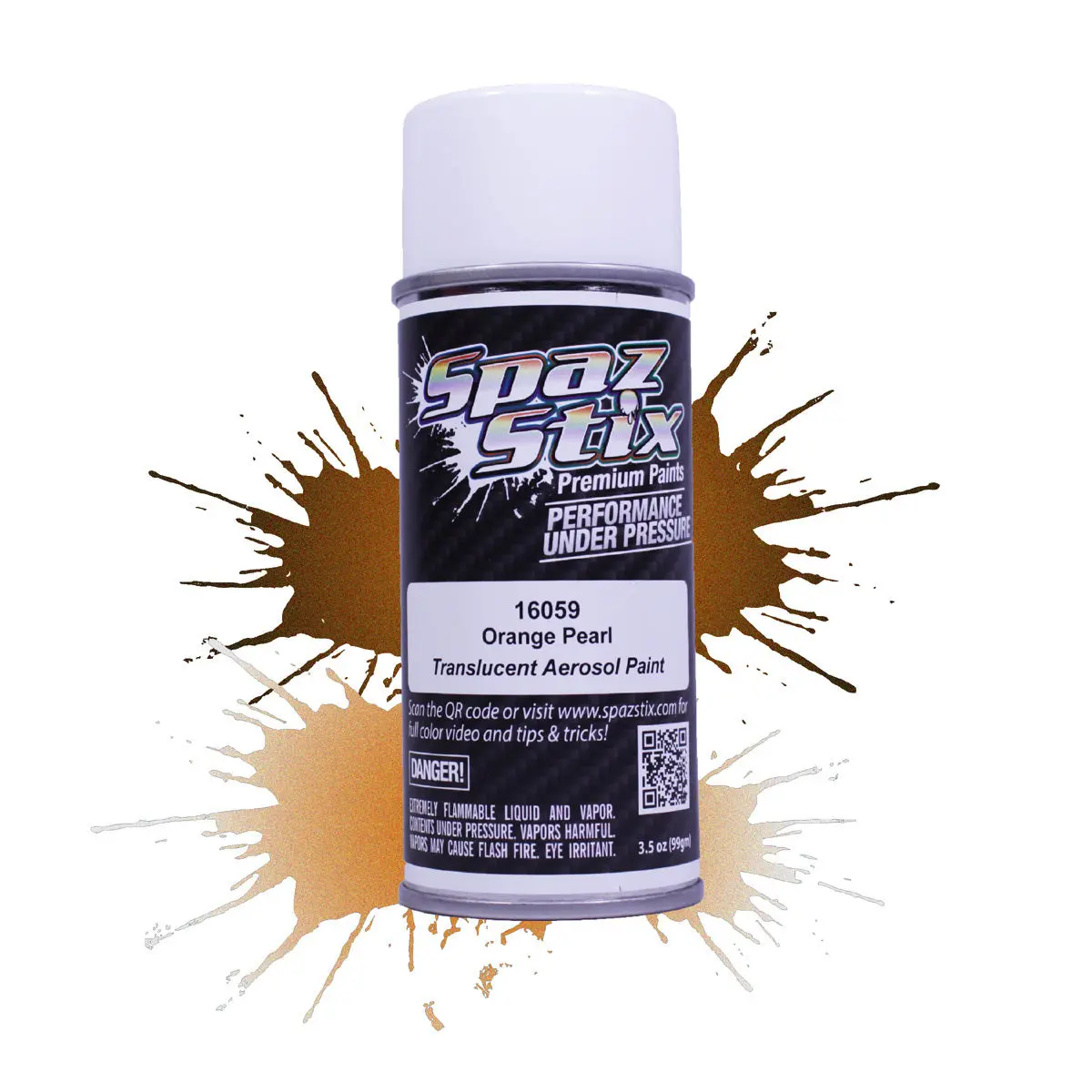 Spaz Stix Orange Pearl Spray Paint 3.5Oz - Szx16059 1