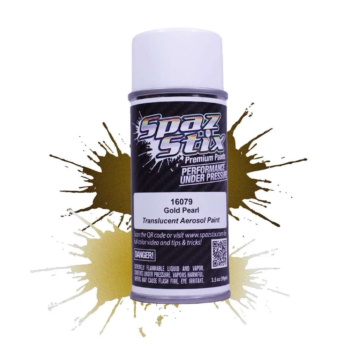 Spaz Stix Gold Pearl Spray Paint 3.5Oz - Szx16079 1