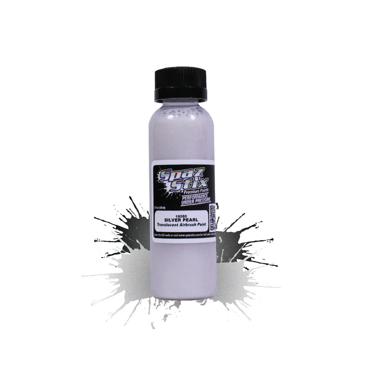 Spaz Stix Silver Pearl Airbrush Paint 2Oz - Szx16080 1