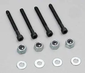 Dubro 6-32X25mm Socket Head Cap Bolts W/ Nuts & Washers 4Pcs/Ea - Dbr179 1