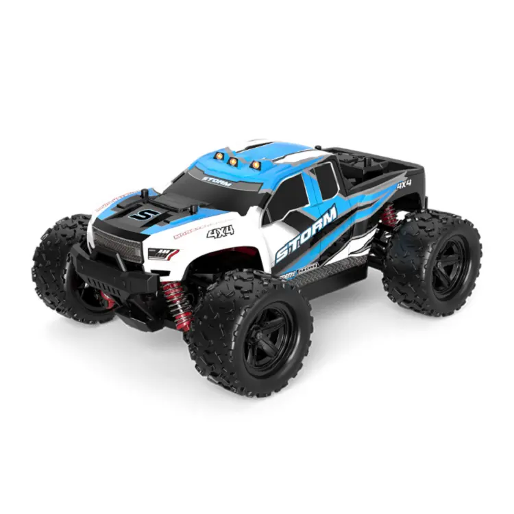 Storm 1:18 4Wd Truck Blue With 2.4Ghz Radio, Battery And Charger - Trc-18302 1