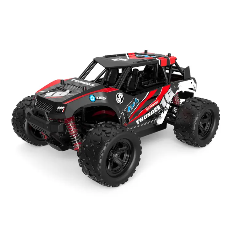 Thunder 1:18 4Wd Truck Red With 2.4Ghz Radio, Battery And Charger - Trc-18311 1
