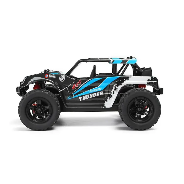 Thunder 1:18 4Wd Truck Blue With 2.4Ghz Radio, Battery And Charger - Trc-18312 2