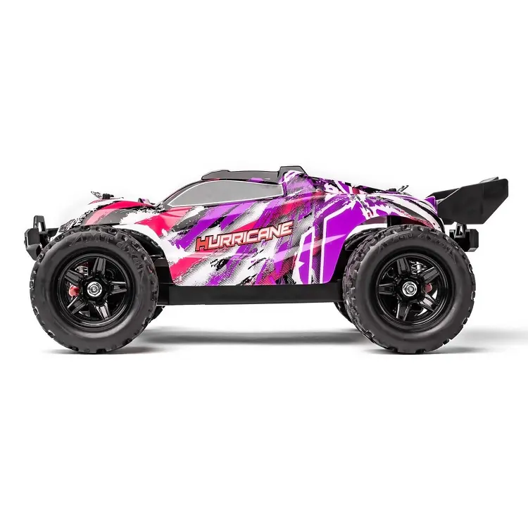 Hurricane 1:18 4Wd Stadium Truck Purple/ Pink W/ 2.4Ghz Radio, Battery And Charger - Trc-18323 2