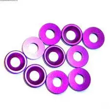 Ansmann 4Mm Countersunk Cup Washers Purple Alum.10Pcs - C203000057 1