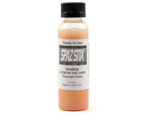 Spaz Stix Glow-In-The-Dark Orange/ Red Airbrush Paint 1Oz - Szx20300 1