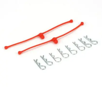 Dubro Body Clip Retainers Orange 2Pcs - Dbr2252 1
