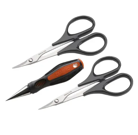 Dubro Lexan Straight & Curved Scissors And Body Reamer - Dbr2331 1