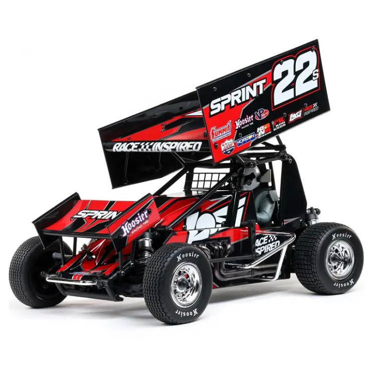 Losi 22S Sprint Car Red 1:10 2Wd W/ 2.4Ghz Radio, Battery And Charger - Los-2359 1