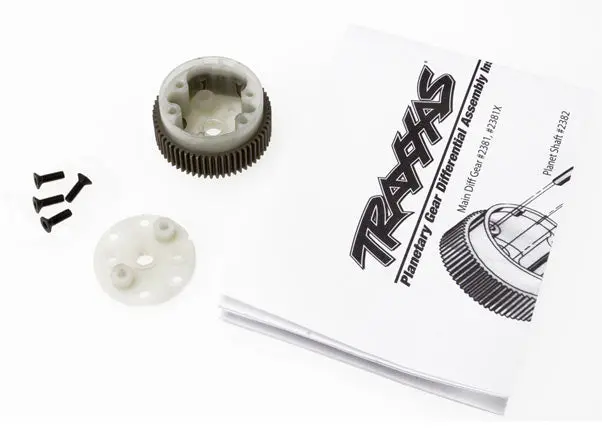 Traxxas Main Diff Gear W/ Steel Ring Gear & Cover Plate - 2381X 1