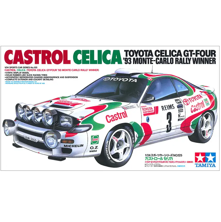 Tamiya 1993 Monte-Carlo Toyota Celica Gt-4 Castrol 1:24 - 24125 1