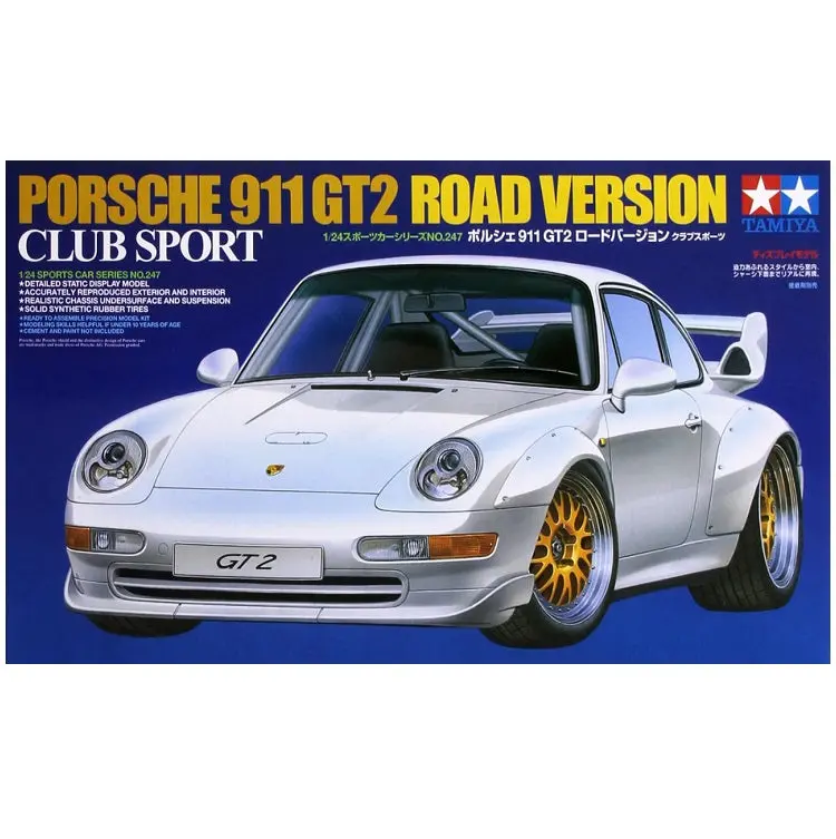 Tamiya Porsche 911 Gt2 Road Version Club Sport 1:24 - 24247 1